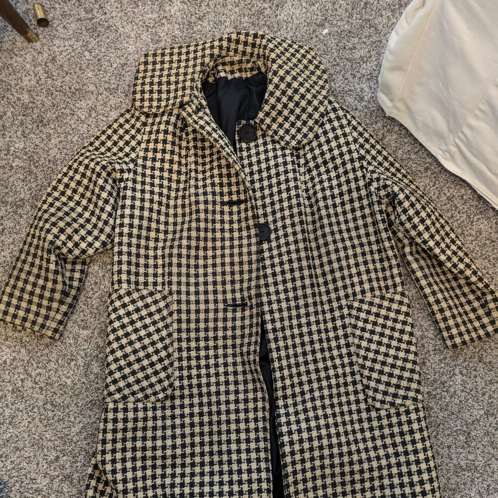 Vintage Houndstooth Coat